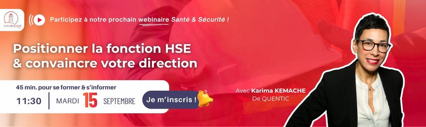 bannière Positionner la fonction HSE & convaincre votre direction